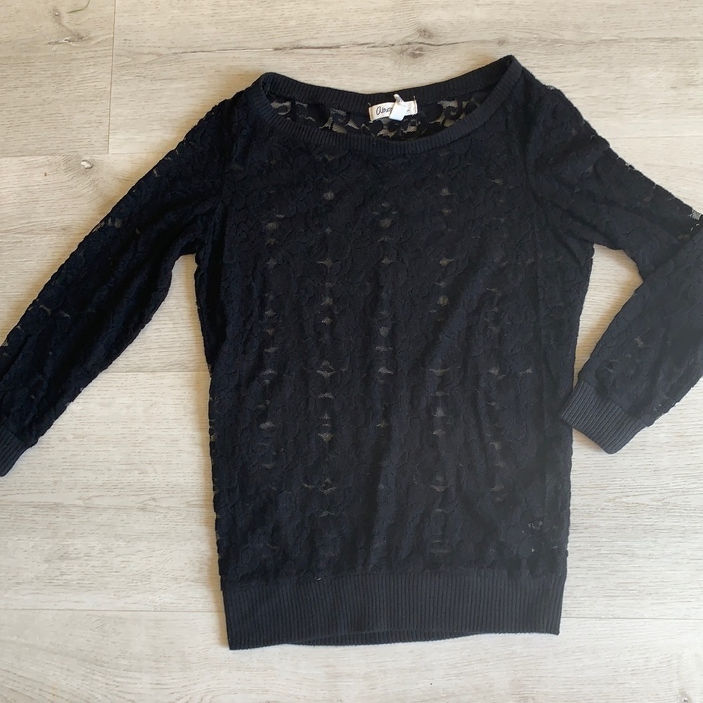 Aeropostale Long Sleeve Lace blouse top boho